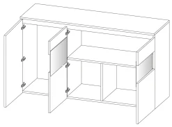 Clearance Muebles La Fabrica MODELO GLENN-A