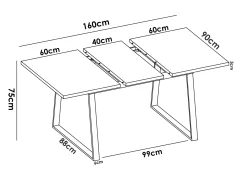 New Muebles La Fabrica MODELO ZENDAYA-A